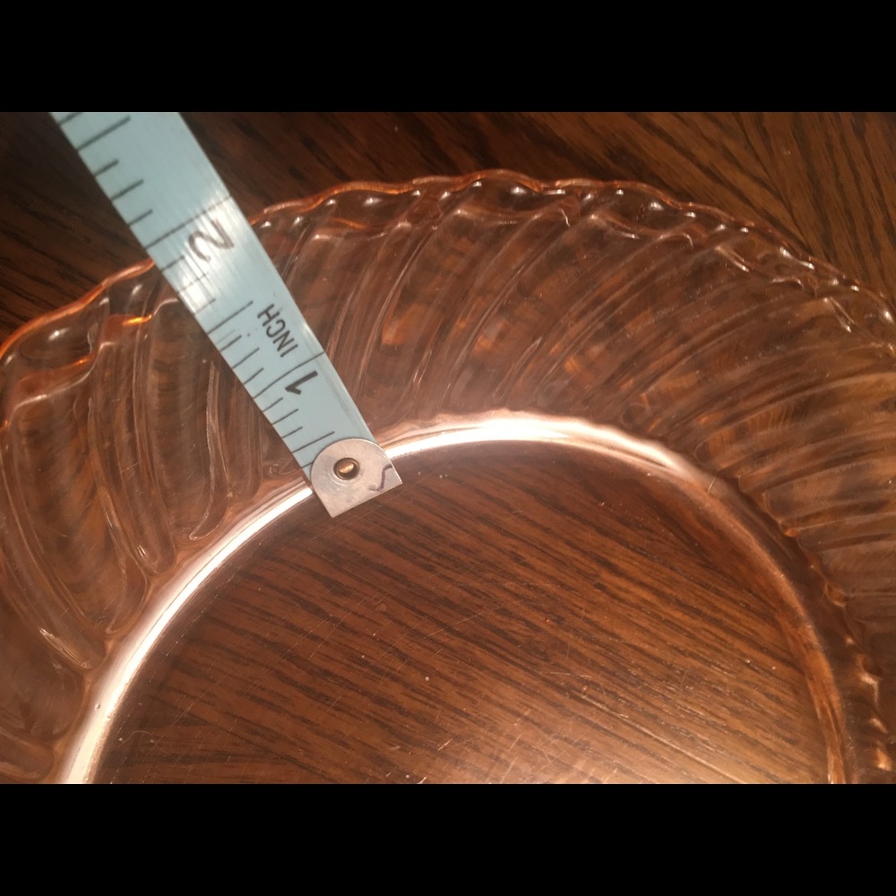 Antique beautiful pink depression era bowl - Picture 5 of 5